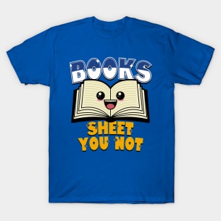 Funny Cute Kawaii Reading Books Bookworm Kawaii Book Meme T-Shirt